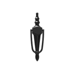 Black Slimline Knocker