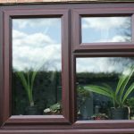 Brown uPVC Window