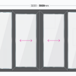 patio door 5930mm x 2455mm